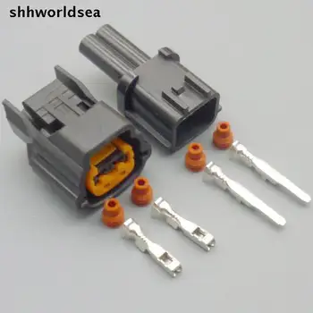 Shhworldsea 2 pin 2P 2,3 ММ автомобильный водонепроницаемый корпус электрической вилки 6098-0137 2-полосный автоматический женский мужской проводной балластный разъем