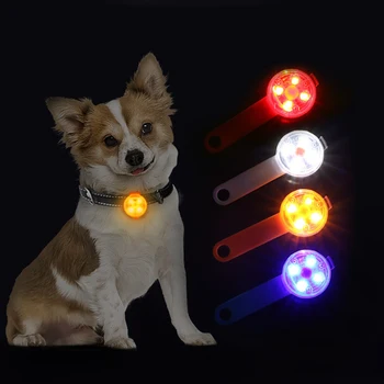 USB Перезаряжаемый Пэт световой кулон анти-потеря светодиодной подсветкой бирка собаки любимчика свет ошейник мигающий кулон для собаки аксессуары