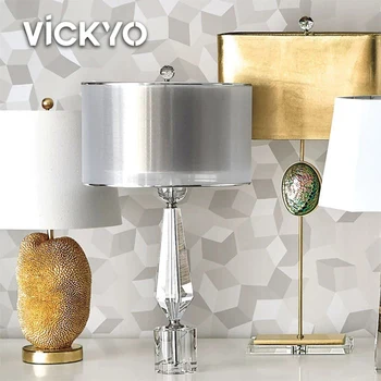 VICKYO Modern K9 Crystal Table Lamp Art Dask, светодиодные ночники, Роскошные Прикроватные лампы для дома, гостиной, спальни, Настольные лампы