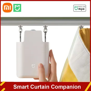 Xiaomi Mijia Smart Curtain Companion Для Подвешивания И использования Для U-/ I-Образной Дорожки Римского Шеста С Электрическим Пультом Дистанционного Управления Нужен Сетчатый Шлюз BT