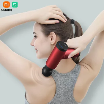 Xiaomi Mijia Массажный пистолет для спины, ударные массажеры для похудения мышц, фасций, Стандартный профессиональный массажер для тела для фитнеса