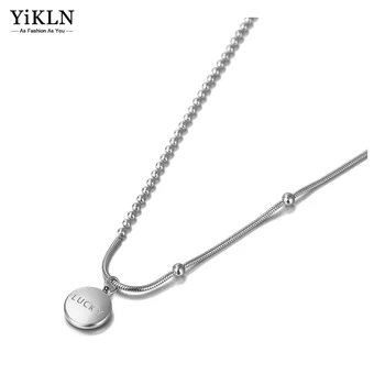 YiKLN Оригинальный Дизайн, Модное Ожерелье С Подвеской-Талисманом Для Женщин, Титановое Ожерелье Из Нержавеющей Стали, Богемное Вечернее Ожерелье YN20138