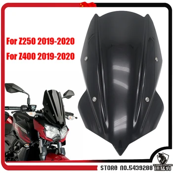 Z 250 Z 400 Мотоциклетный спортивный козырек на лобовое стекло Viser подходит для Kawasaki Z250 Z400 2019 2020