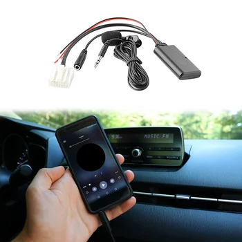 Автомобильный Bluetooth 5,0 Aux Кабель Микрофон Громкой Связи Мобильный Телефон Адаптер для Бесплатных Звонков Mazda 2 3 5 6 MX5 RX8 CX7