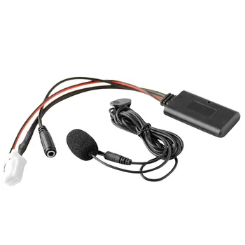 Автомобильный Bluetooth 5.0 Вход Aux Аудиокабель Микрофон Адаптер громкой связи 8-контактный разъем для Nissan Sylphy Tiida Qashqai Geniss