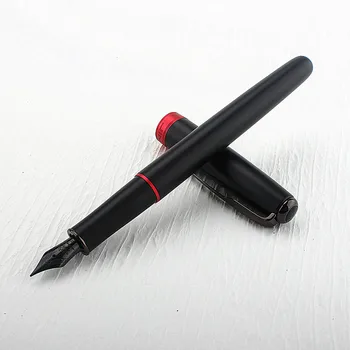 Авторучка Jinhao 75 роскошного качества, матовая черная студенческая каллиграфическая ручка, школьный подарок для письма, канцелярские принадлежности