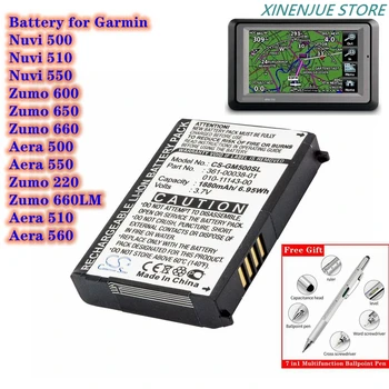 Аккумулятор для GPS-навигатора 361-00038-01, 010-11143-00 для Garmin Aera 500/510/550/560, Nuvi 500/510/550, Zumo 220/600/650/660/660LM