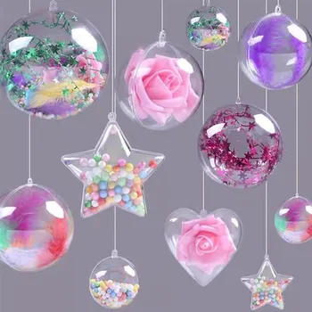 Акриловый шар, прозрачная пластиковая полая сфера, магазин свадебных украшений, детский сад, подвесной крючок, подвеска