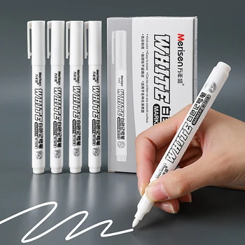 Белый маркер, спиртовая краска, маслянистые водонепроницаемые ручки для рисования шин, граффити, Перманентная гелевая ручка для ткани, дерева, кожи, маркер 2 мм