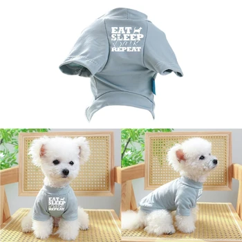 Весенняя футболка для собак, мальчиков или девочек, средних собак для использования в помещении и на улице