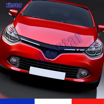 Виниловая наклейка с французским флагом спереди автомобиля для Renault Clio MK4 1.5 dCi TCE Energy Dynamique MediaNav RS