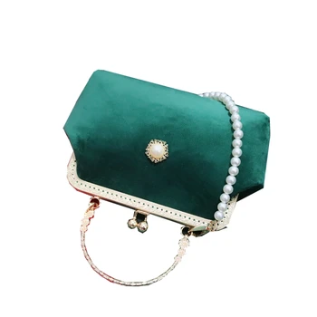 Винтажные модные женские сумки Женская сумка через плечо с бусинами и бриллиантами шикарная сумка для хранения сумок с замком в виде ракушки