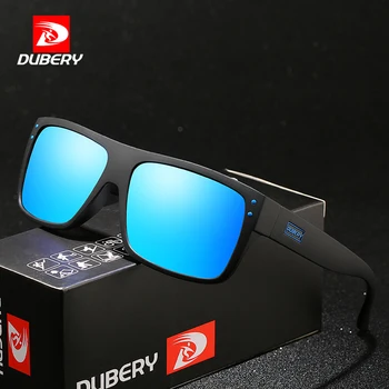 Винтажные солнцезащитные очки DUBERY, поляризованные мужские солнцезащитные очки для мужчин за рулем, черные квадратные очки, мужские 8 цветов, модель 911
