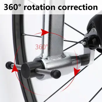 Выравниватель подвески переключателя, вращение на 360 градусов, Измерение серебристого цвета, Корректор заднего крючка велосипеда для горного велосипеда