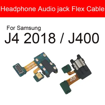 Гибкий кабель аудиоразъема Samsung Galaxy J4 2018 J400 Разъем для наушников, гибкий кабель Ribobn, запасные части для ремонта