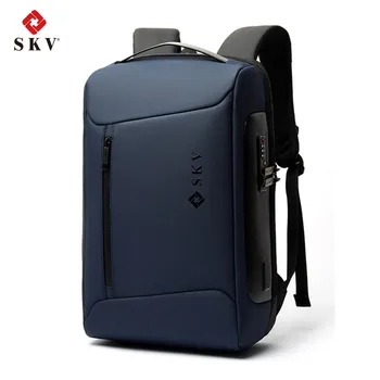 Деловой рюкзак для мужчин, роскошные противоугонные водонепроницаемые школьные рюкзаки для ноутбуков, дорожная сумка для зарядки через USB, эстетичный дизайн рюкзака