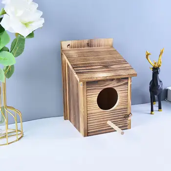 Деревянная коробка для птичьих гнезд, птичий домик для воробьев Great Robin – Готов к сборке