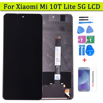 Дисплей Для Xiaomi Mi 10T Lite 5G ЖК-дисплей С Сенсорным Экраном Digitizer Запасные Части Для Mi 10T Lite 5G M2007J17G Замена ЖК-дисплея В сборе