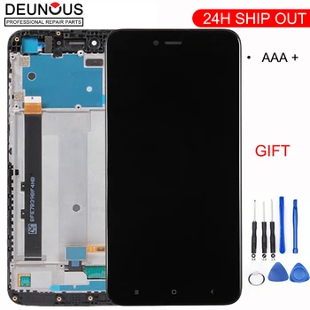 Дисплей Для XIAOMI Redmi Note 5A/Note 5A Prime LCD Сенсорный Экран Дигитайзер С Рамкой Оригинальный Y1/Y1 Lite Черный Белый