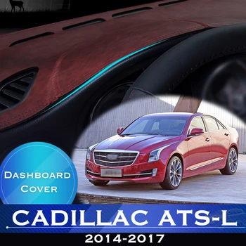 Для Cadillac ATS-L 2014-2017, приборная панель автомобиля, Защитная накладка для приборной платформы, Крышка стола, противоскользящий коврик для приборной панели, аксессуары