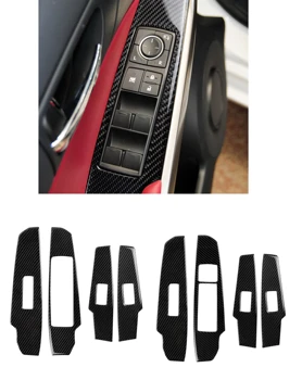 для Lexus IS250 2013-2020 Отделка панели стеклоподъемника Наклейка-деколь Аксессуары для интерьера автомобиля из углеродного волокна