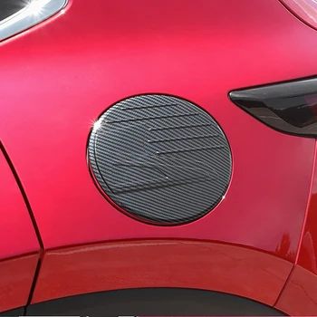 для Mazda CX-30 CX30 2020 ABS Крышка топливного бака из углеродного волокна, накладка на бензобак, защитная наклейка для стайлинга автомобилей