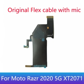Для Moto Razr 5G XT2071-4 Основная Плата Разъем материнской платы ЖК-дисплей Гибкий Кабель Для Moto razr 2020 Запасные Части с микрофоном