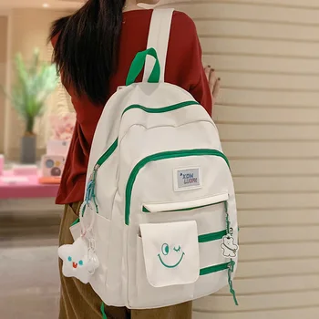 Женская водонепроницаемая школьная сумка, модный женский нейлоновый рюкзак для колледжа, женские милые студенческие сумки, дорожная книга для девочек, рюкзак для ноутбука, классный