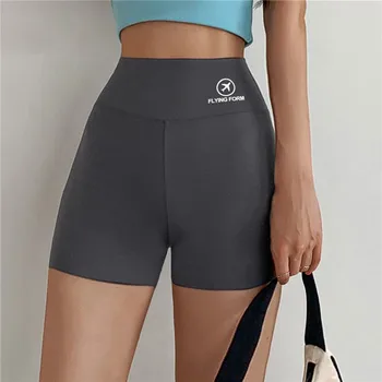 Женские спортивные шорты с высокой талией, шорты для йоги с подтяжкой бедер, штаны для бега трусцой, фитнеса, велотренировки, женские леггинсы