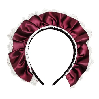 Женский головной убор для горничной Kawaii, повязка на голову с оборками из японского аниме, сексуальные французские горничные, обруч для волос для косплея, Аксессуары для волос на Хэллоуин