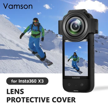 Защитная крышка объектива экшн-камеры Vamson для Insta360 X3, недавно модернизированный защитный чехол для объектива для аксессуаров Insta 360 X3