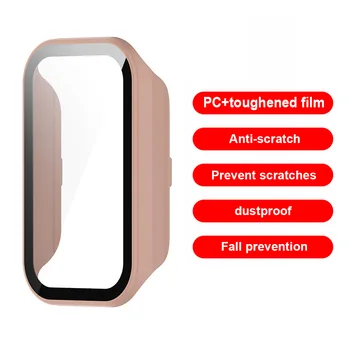 Защитная крышка экрана, полное покрытие корпуса часов, защита от царапин, бампер смарт-часов, эргономичный пылезащитный чехол для Xiaomi Redmi Band 2