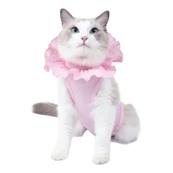 Защитная одежда для кошек Мягкий костюм для стерилизации домашних животных Тонкая работа Предотвращает заражение Красиво