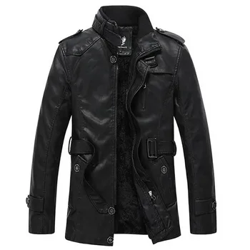 Зимние куртки, мужская тонкая повседневная верхняя одежда, куртка-бомбер, ветровка, мотоциклетные кожаные куртки из искусственной кожи, мужское меховое пальто