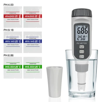 Измеритель кислотности pH818 Портативный тестер качества воды типа ручки pH818 Профессиональный измеритель pH Ацидометр для аквариума