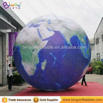 Индивидуальный 16-футовый надувной земной шар на открытом воздухе 5-метровый гигантский земной шар надувной для украшения игрушек
