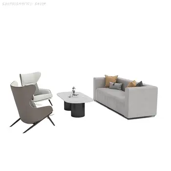 Индивидуальный отдел продаж, столы и стулья, Современный простой диван в холле отеля, комбинация карточек для регистрации