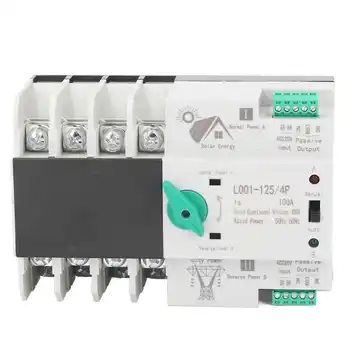 Контроллер переключателя питания 4P с серебряным контактом, автоматический переключатель передачи двойного питания для фабрики