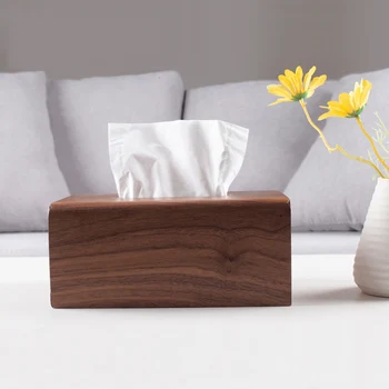 Коробка для салфеток из европейского ореха, креативная гостиная, высококачественная светлая роскошная коробка для накачки из массива дерева, съемные коробки для салфеток типа сиденья