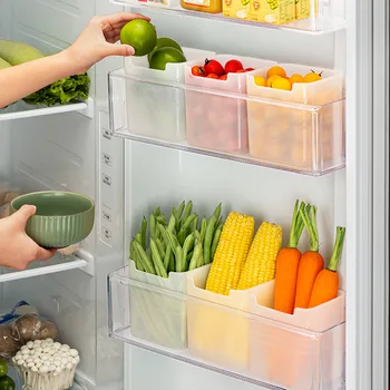 Коробка для хранения с боковой дверцей холодильника Сортировка внутренней стороны Консервации пищевых продуктов Боковая дверца для хранения на кухне