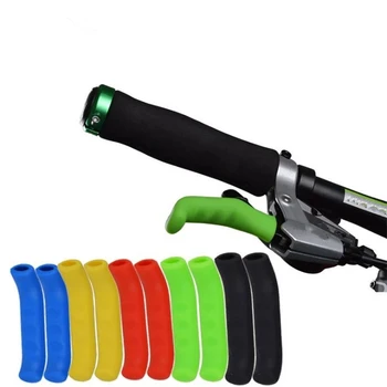 Крышка ручки тормоза велосипеда, силиконовые ручки MTB, Защитная крышка велосипедного руля, противоскользящее защитное снаряжение для велосипеда, аксессуары для велосипеда