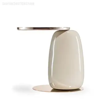 Легкий Роскошный Дизайнерский металлический поднос креативной формы, журнальный столик, Диван в гостиной, Цветной приставной столик