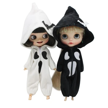 ЛЕДЯНАЯ кукла DBS Blyth 1/6 кукла костюм на Хэллоуин дьявол призрак одежда шляпа летучей мыши девочка мальчик подарочная игрушка