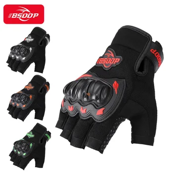 Летние новые спортивные перчатки для верховой езды с полупальцами, Нескользящие, дышащие, износостойкие, для защиты рук на открытом воздухе, Аксессуары для мотоциклов