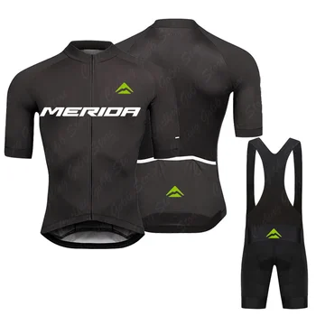 летний велосипедный комплект из джерси с коротким рукавом, велосипедная форма, спортивная велосипедная одежда, одежда для MTB, одежда maillot ropa de ciclismo Merida