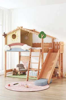 Лидер продаж, многофункциональные детские деревянные кровати, детская комната размера 