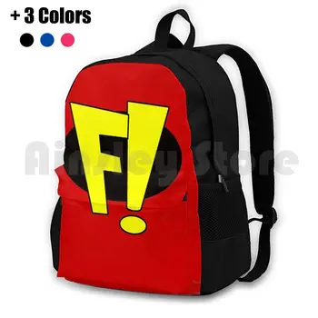 Логотип Freakazoid Походный Рюкзак Для верховой езды Спортивная сумка для скалолазания Логотип Супергероя Freakazoid Wb