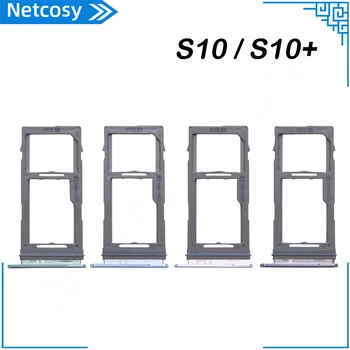 Лоток для SIM-карт Samsung Galaxy S10 G973F Galaxy S10 + S10 Plus G975F Держатель Слота Для SIM-карт Запасные Части