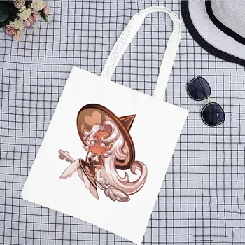 Милые женские сумки через плечо с принтом в виде печенья, кофе Латте, женская холщовая сумка для покупок, сумочка для шоппинга в стиле Харадзюку, подарок для девочки