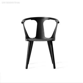 Минималистичный Роскошный дизайнерский стул из скандинавского дерева, кожаный Обеденный стул для отдыха, дизайнерские столовые принадлежности для домашнего хозяйства El Hogar